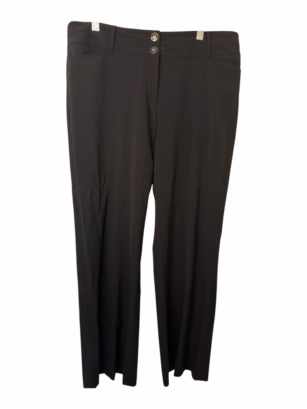 White House Black Market Black Boot Leg Dress Trousers